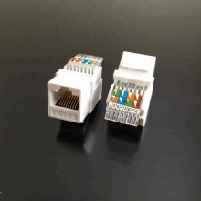 Cat6 RJ-45 Toolless Keystone UTP RJ45 Female Jack 90 Degree Connector