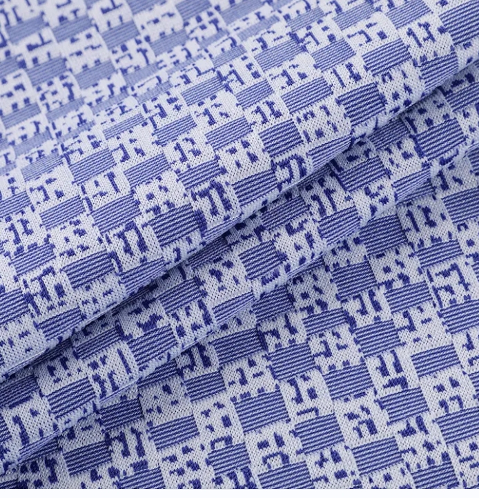 Poly Rayon Span przędza zabarwiona Jacquard