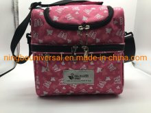 Butterfly Print Double Layer Cooler Bag