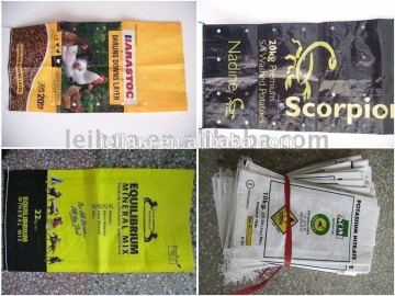 Eco-friendly pp woven feed bags 50kg