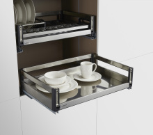 Stainless Steel Pull-Out Basket - Kitchen Cabinet Storage Organizer BFF-9128
