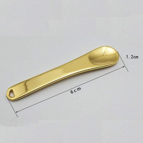 2Pcs Mini Metal Cosmetic Spatulas