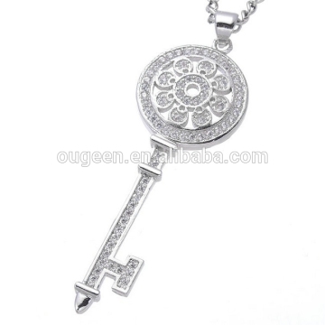 winter key pendant jewelry mini simple chain necklace initial necklace