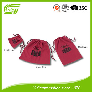 promotional custom velvet drawstring pouch bag