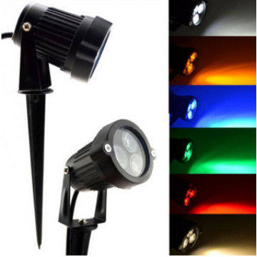 RGB outdoor garden led spike light 3W