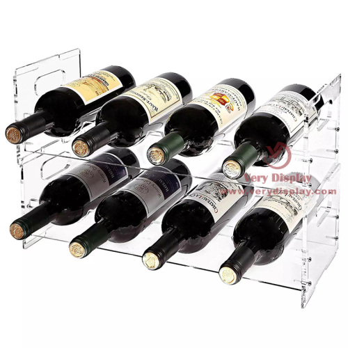 Acrylic bottle display rack wine bottle display shelf