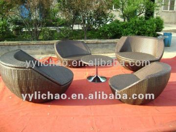 Alu frame outdoor rattan chair