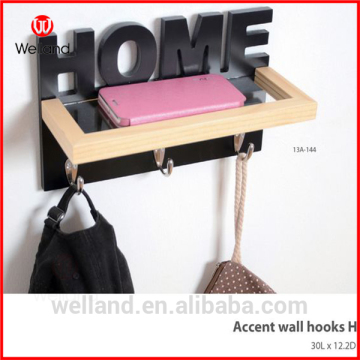 hanging shelf with hooks