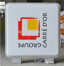 Vacuum forming double sided led ligh box for outdoor
