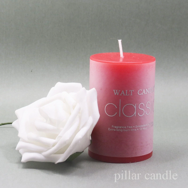 Different Size Classic Pilar Candle Colorful Pillar Candle with Scented