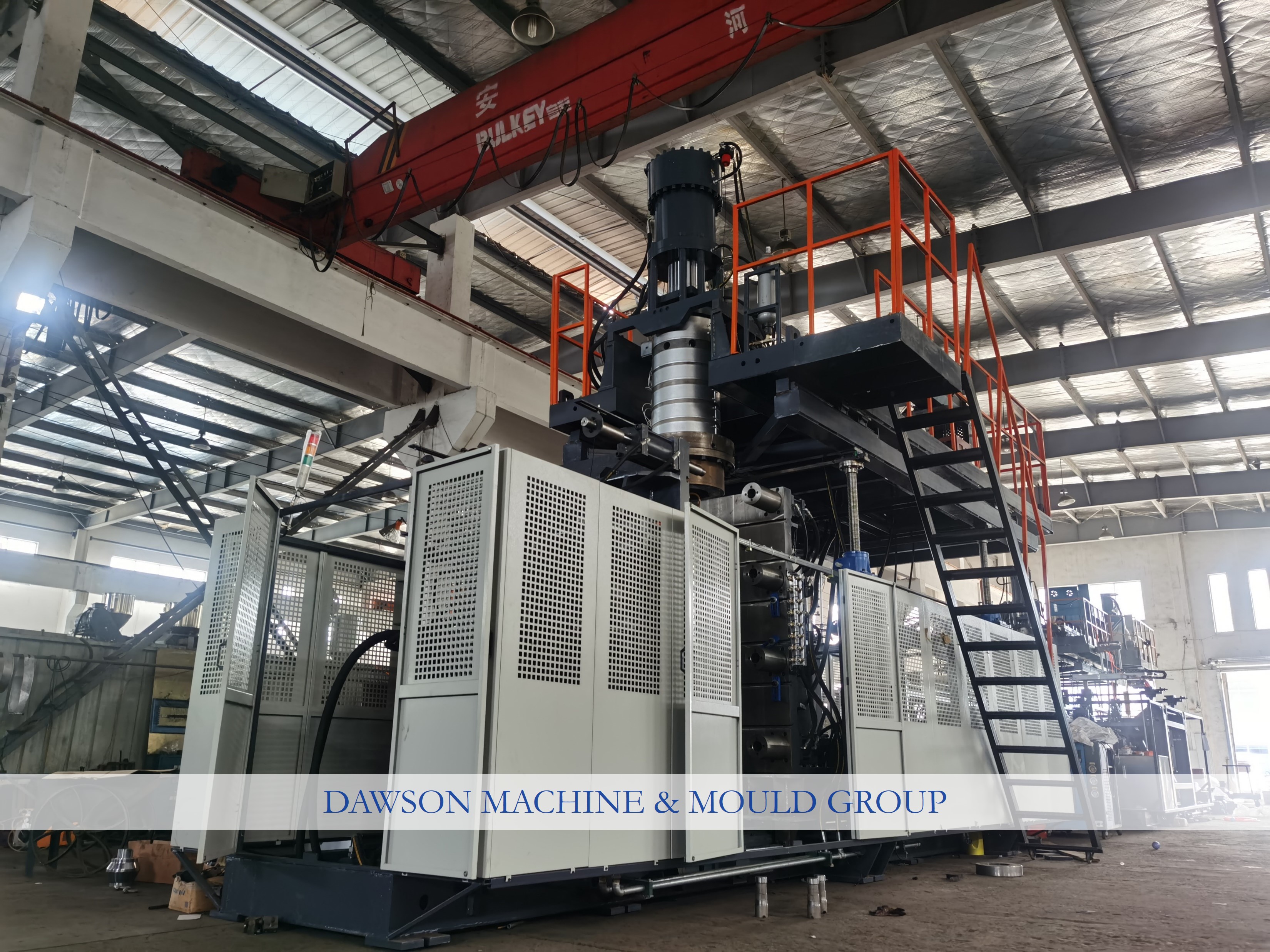 200 Litre Plastic L-ring Drum Large Barrel Moulding Production Line Double L Ring Chemical Drums Blow Molding Machine