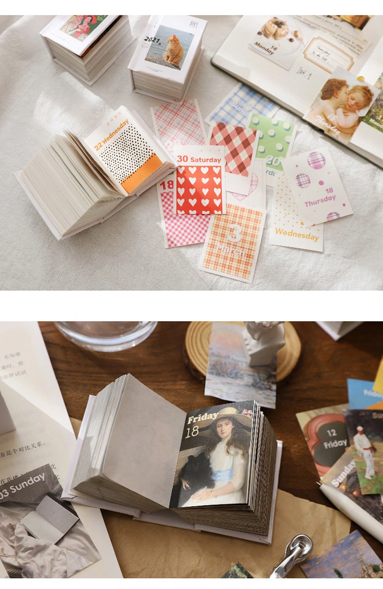 Mini Decoration Paper Calendar Scrapbook