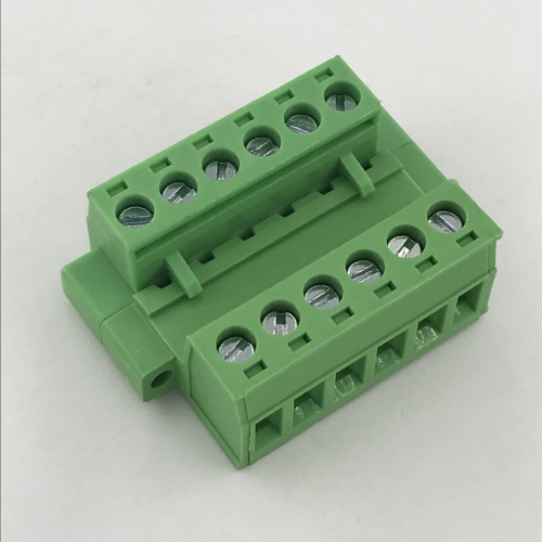 cabel to cabel pluggable terminal block with flange