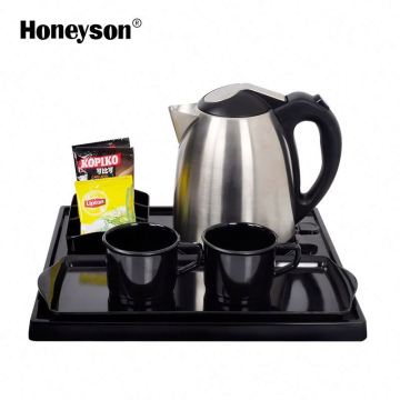 Japanese Hotel Product: Indian Tea Low Wattage Tray Set with Kettle