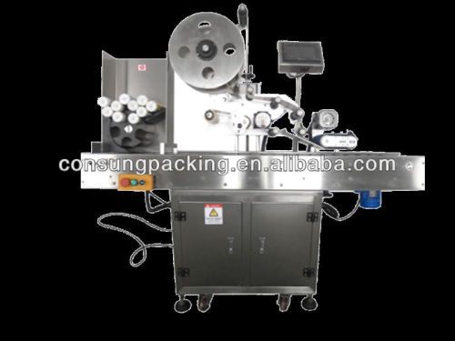 Vial adhesive labeling machine