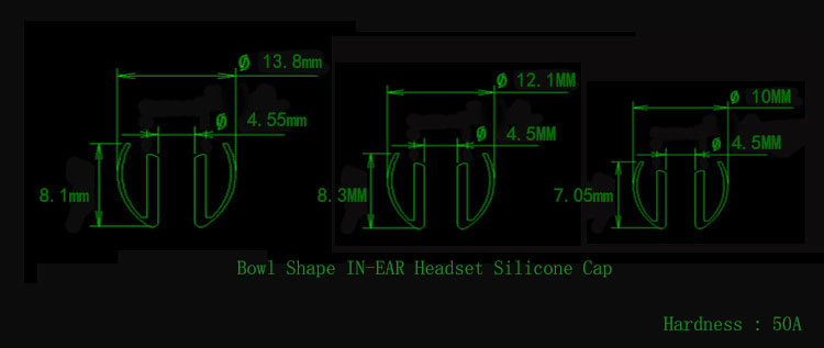 2021 Innovation Customized Ersatz Silikon Earphone Ohrhörer -Tipps für Multitude -Typen