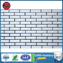 Paint interior brick on wall white