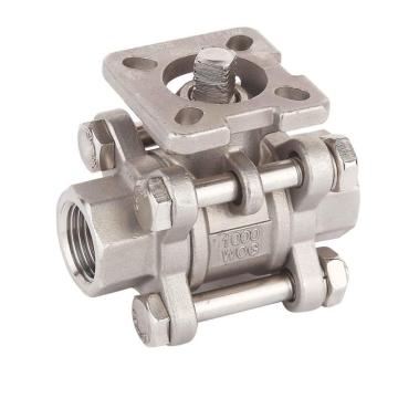 SS 304 316 3pc Ball Valve Mountting Taft