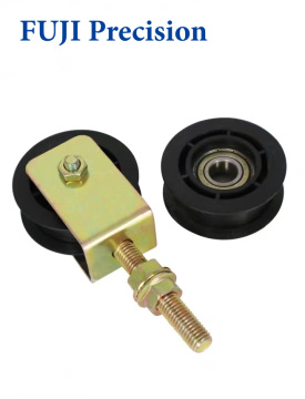 Driven door machine pulley
