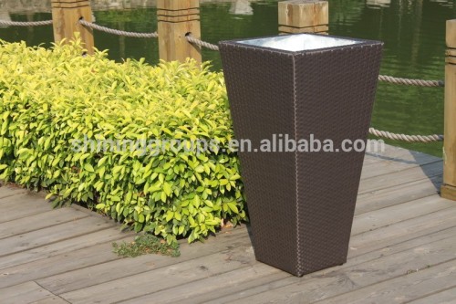 PE synthetic rattan flower pot holder-SOF7008