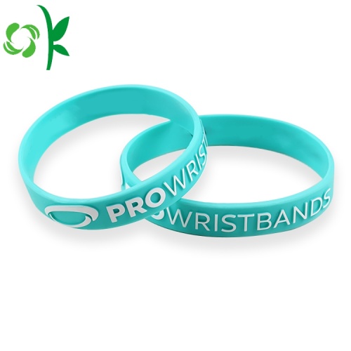 3D Light Bule Printing Wristband Embossed Elastic Band