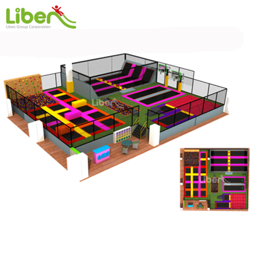 Professionell barn inomhus trampolin park till salu