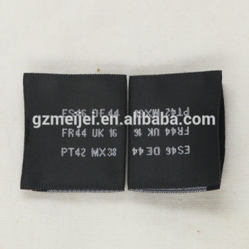 Meijei custom woven loop fold labels