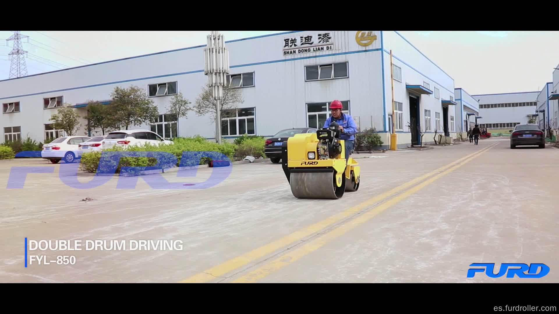 700kg conduciendo un compactador de tierra vibratorio pequeño con velocidad variable