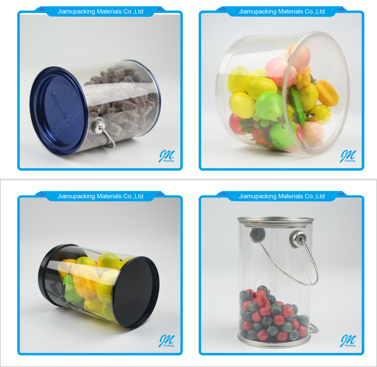 Custom Made Transparent Plastic PET Tube Container