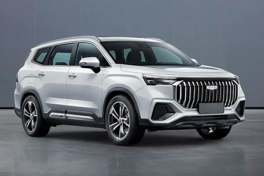 Geely Okavango Black Hot Sale 2.0 T Engine Gasoline Car 7 Seats for Family Middle Size SUV High Speed Vehicles