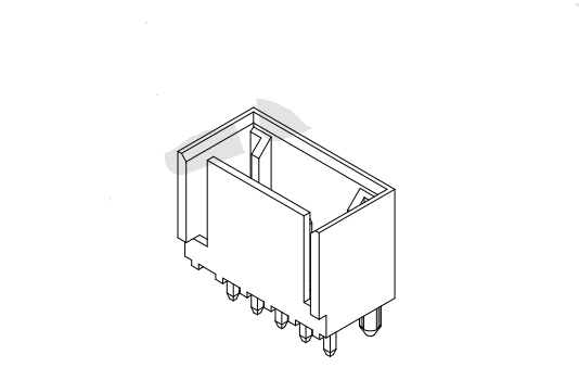 2.54mm ملعب IDC 180 ° سلسلة موصل الرقاقة DW2541V-F-XP