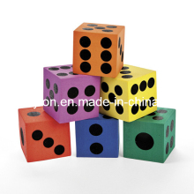 6 PCS EVA Foam Colored Dice/Teaching Toy/