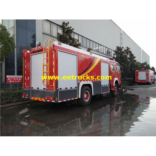 8000 Litres 310HP HOWO Fire Rescue Trucks