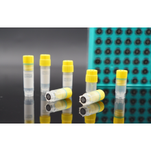 Viales criogénicos de código de barras 2D de rosca interna de 0,5 ml