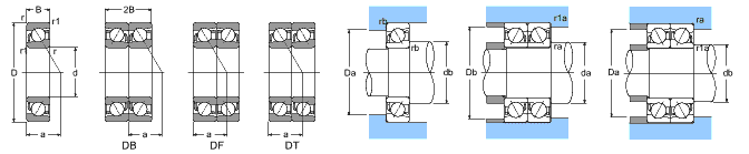 Bearing 11068/850 Angular Contact Ball Bearing