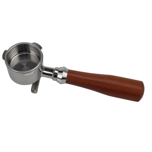 58mm Three-ear Stainless Steel Portafilter with Wood Handle