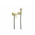 Wall mounted fashionable Chrome Black Golden Brass Zinc Shattaf Valve Mixer