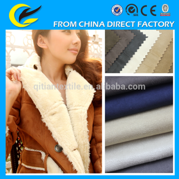 hotsale 100 polyester suede perforated suede fabric