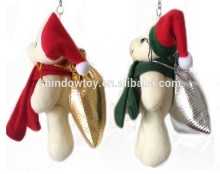 plush christmas bear with bag candy bag bear with chocolate bag