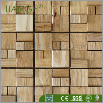 Interior decorative wall wooden mosaic art tile