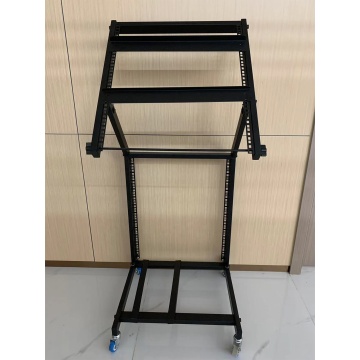 MX-2(12U) Professional Stage Amplifier Stand with Pulley - Mixer Stand for Wireless Microphone or Mixer