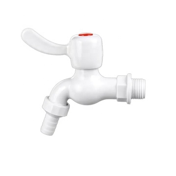 Wall Mounted PVC Hose Bibcock ABS Plastic PVC PP Nozzle Bibcock with Long Handle