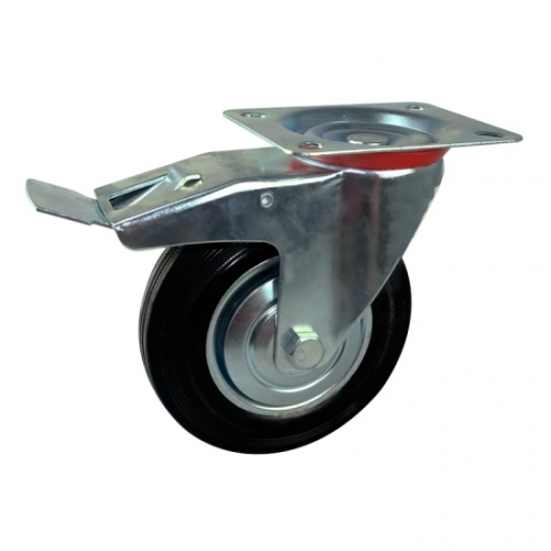 Roues pivotantes en caoutchouc de 160 mm