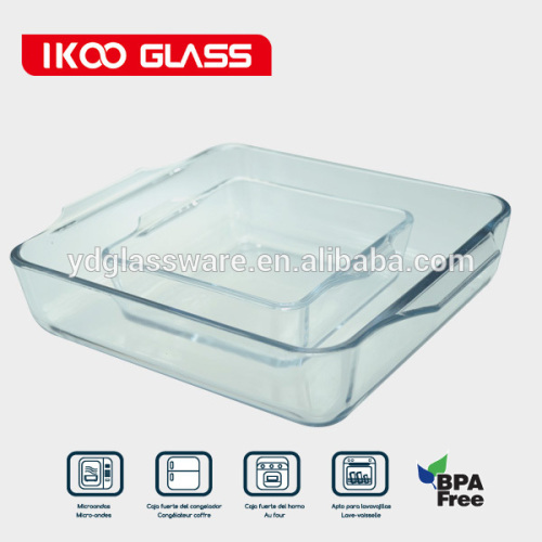 wholesaler cheap square glass trays
