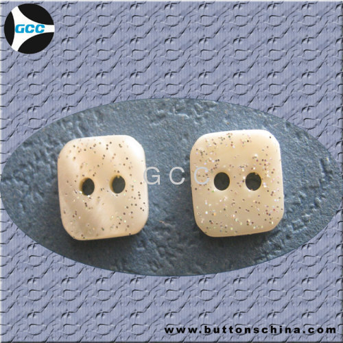 Natural Shell Square Button 