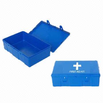 Plastic toolboxes for first-aid kit