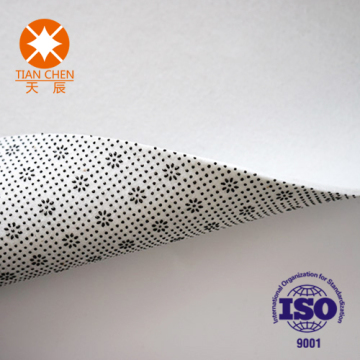 Needle-punched nonwoven fabric for carpet backing cloth