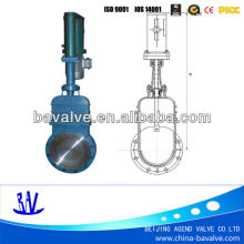 electric and hydraulic inside screw knife gate valve