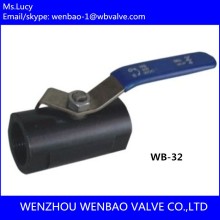 WB-32 1pc ball valve carbon steel /ball valve threaded npt /ball valve with reduce bore