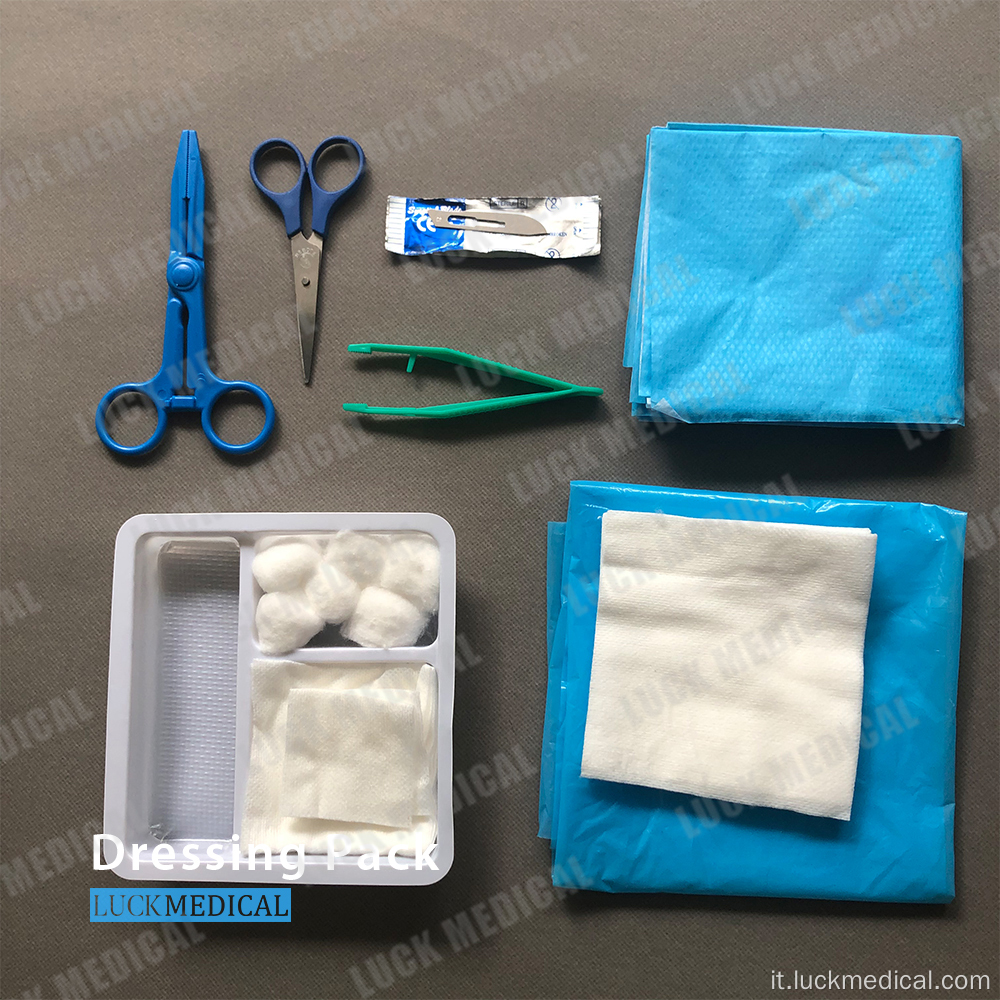 Kit di cambio di vestizione chirurgica medica